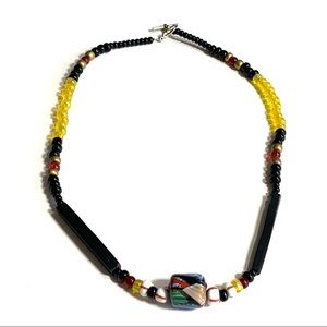 Boho Beaded Necklace Colorful Ceramic Wood Other Trade Styles Toggle Close